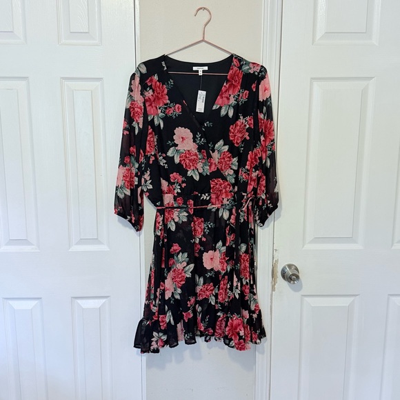 Maurices Dresses & Skirts - Maurices Floral Dress 🌹🖤 – New With Tags *Cross-listed*